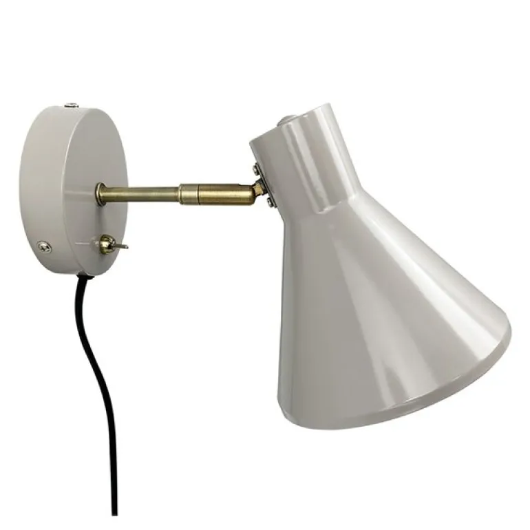 Sleep vegglampe 17 cm beige