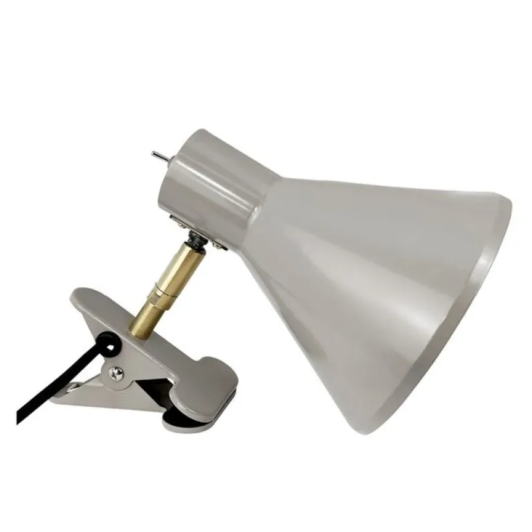 Sleep vegglampe med klemme 16 cm beige