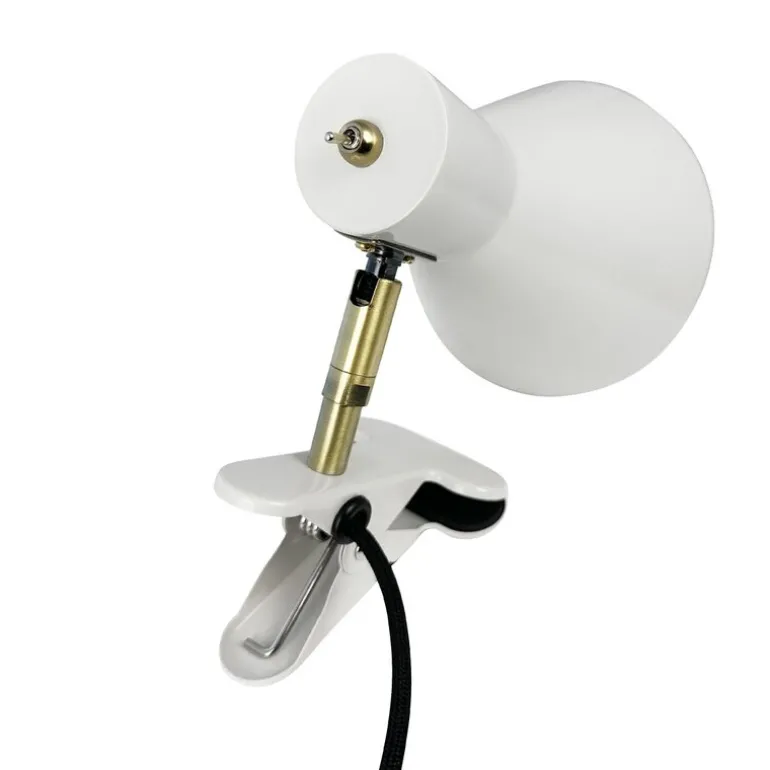 Sleep vegglampe med klemme 16 cm kit-white