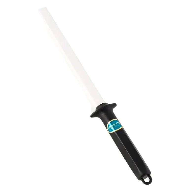 Slipestål 24,5 cm hvit/svart