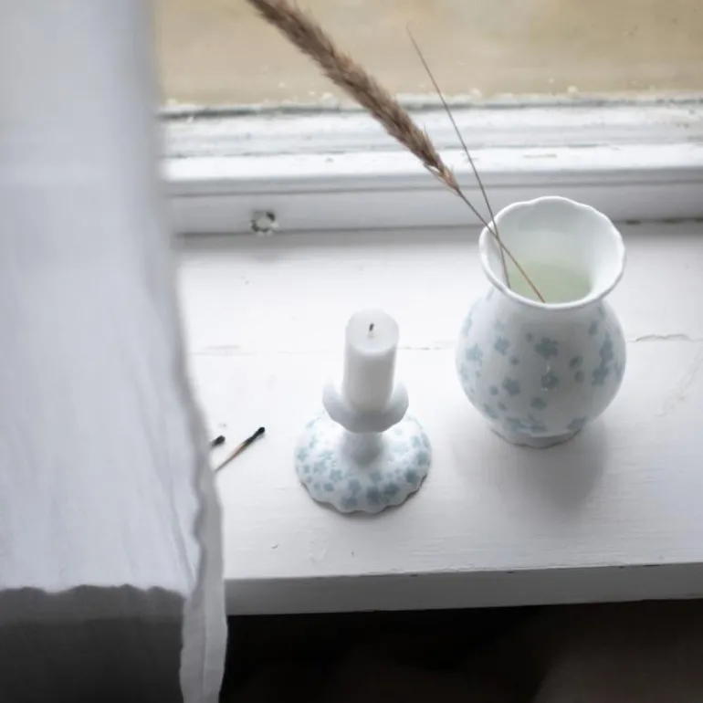 Slåpeblom vase blå