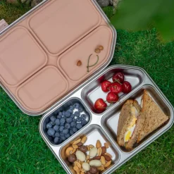 Smart box lunsjboks 1,2L stål/rosa