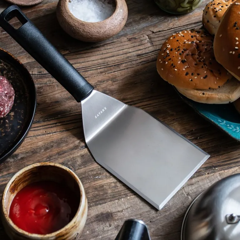 Smash burgersett 3 deler svart/rustfri