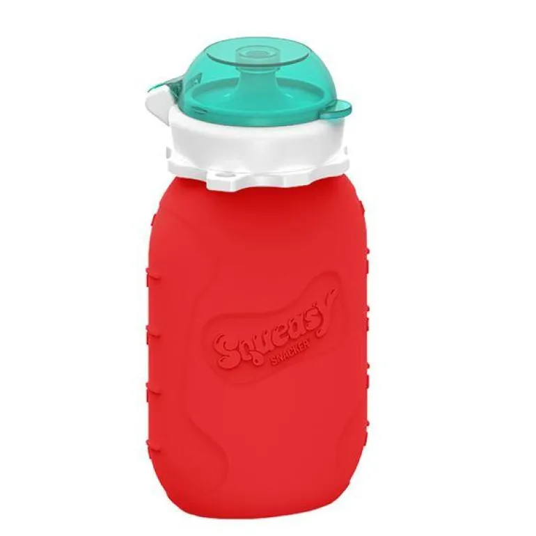 Snacker drikkeflaske/klemmepose 177 ml red