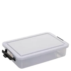 Snacklebox med 7 rom og plastbrett 20x33 cm hvit