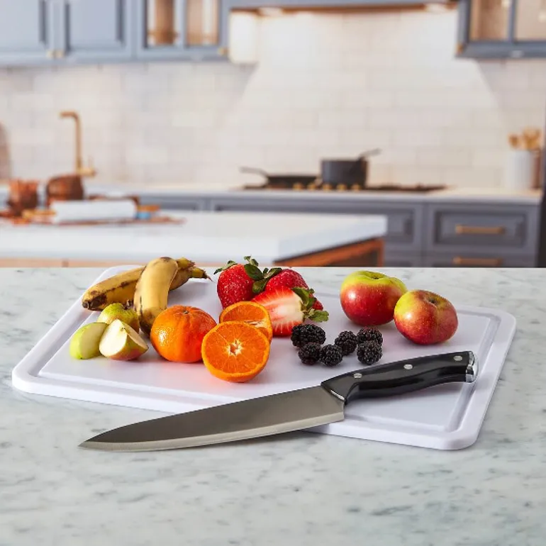 Snacklebox med 11 rom og plastbrett 30x40,5 cm hvit