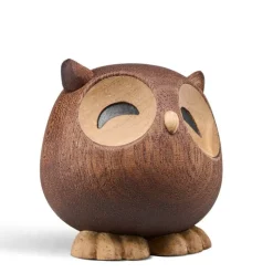 Sofia ugle trefigur 5 cm gummitre/sapele