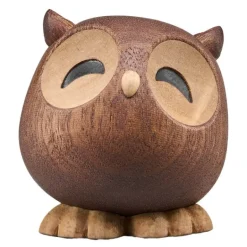 Sofia ugle trefigur 5 cm gummitre/sapele