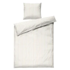 Soft sengesett 140x200 cm offwhite/karamell