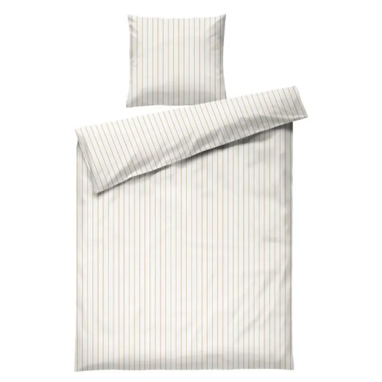 Soft sengesett 140x200 cm offwhite/karamell