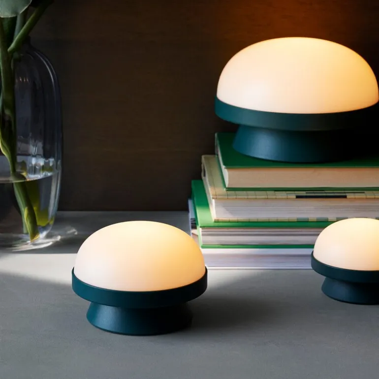 Soft Spot Solar solcellelampe dots 14 cm forest green