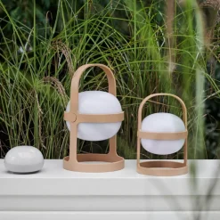Soft Spot Solar solcellelampe circular 25 cm wheat