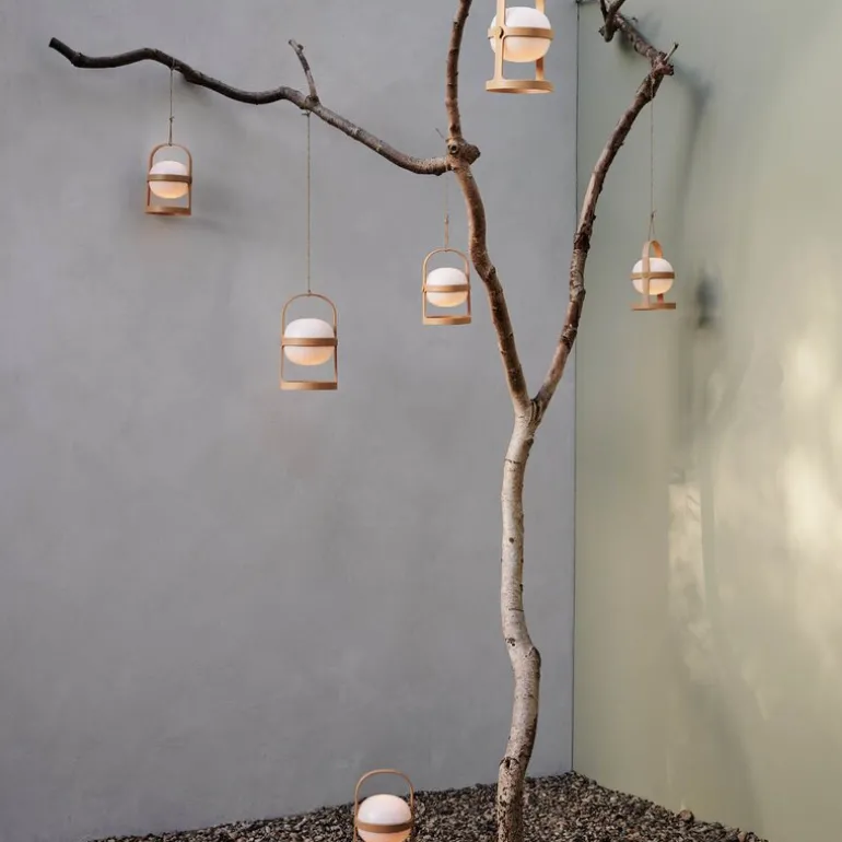 Soft Spot Solar solcellelampe circular 25 cm wheat