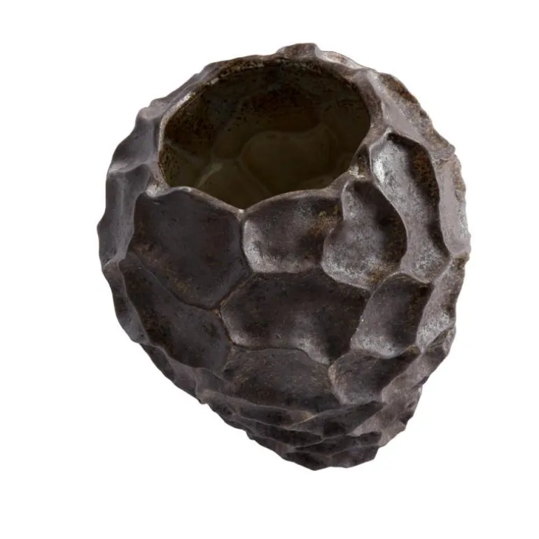 Soil vase 21,5 cm chokolade