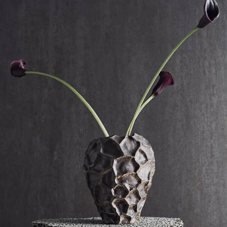 Soil vase 21,5 cm chokolade