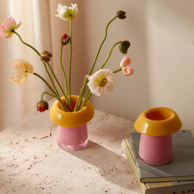 Soma vase 16,5 cm pink/orange