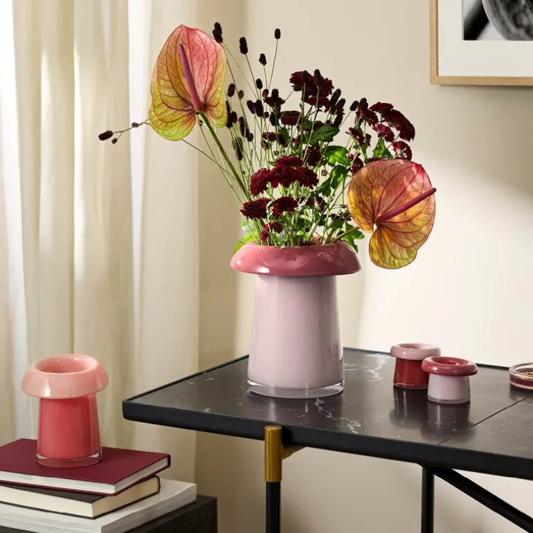 Soma vase 22,5 cm rose/terracotta