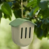 Sommerfuglhus 19 cm taupe grønn