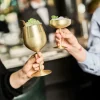 Sontell Gold champagneglass 18 cl stål/gull