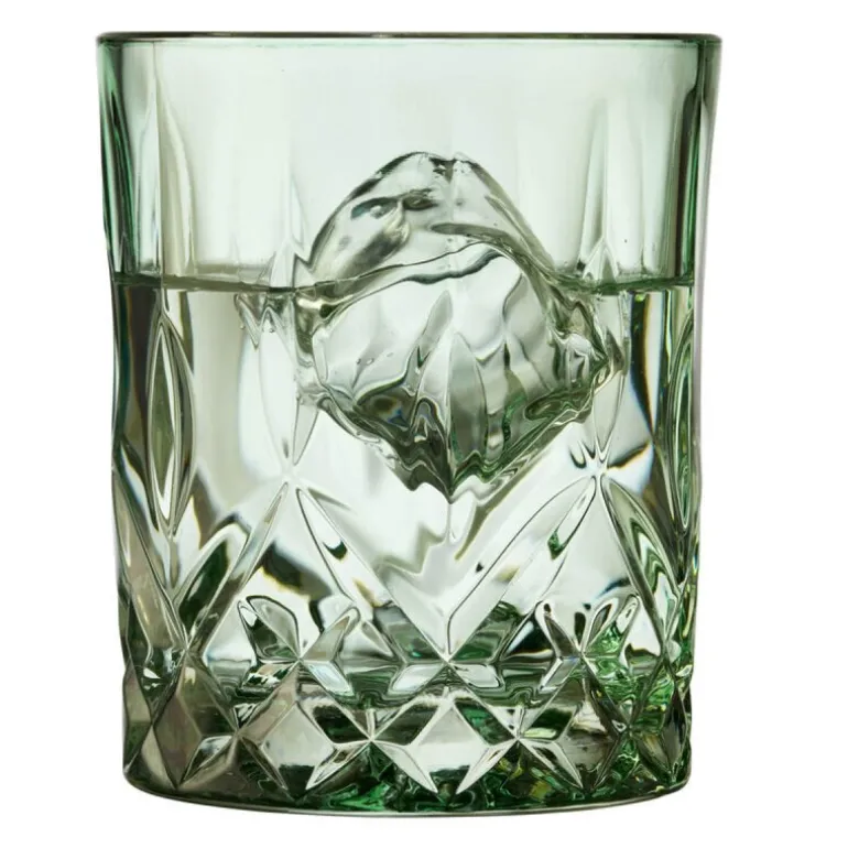 Sorrento whiskyglass 32 cl 4 stk grønn