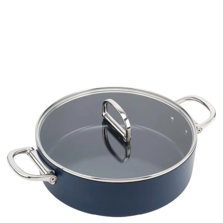 Space kasserolle m/lokk 28 cm 4,5L midnight blue