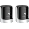 Sparkling champagnestopper 2 stk svart