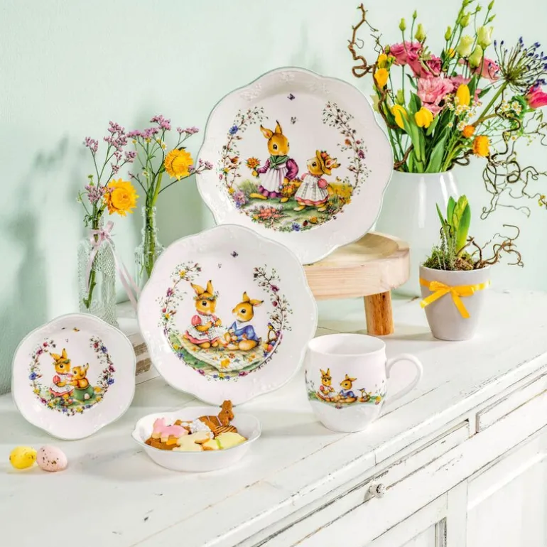 Spring Fantasy Flower Meadow serveringskål 65 cl grønn/hvit