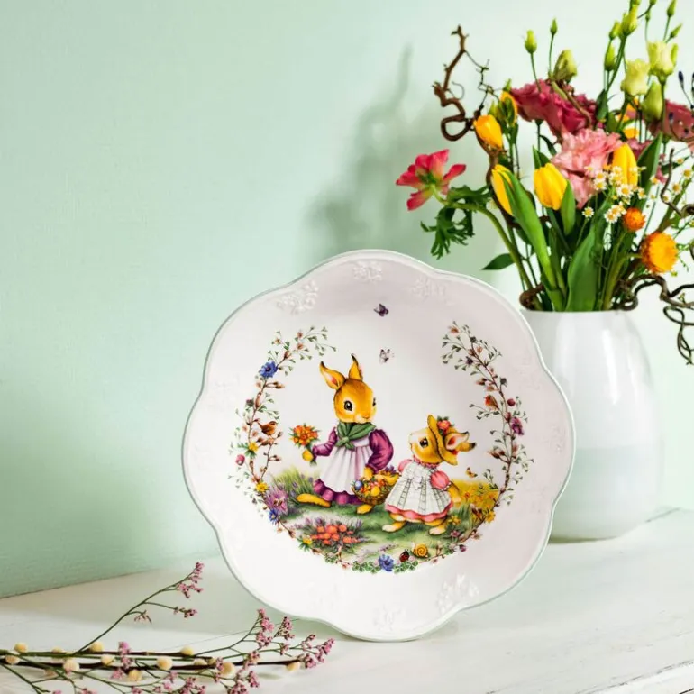 Spring Fantasy Flower Meadow serveringskål 65 cl grønn/hvit