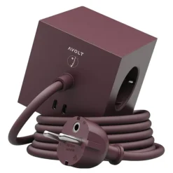 Square 1 Bauhaus Archiv USB-C kabel 1,8 m Mulberry Red