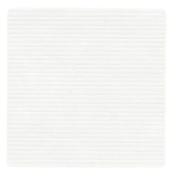 Square Corduroy glassbrikke 10 cm Pure White