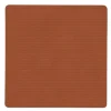 Square Corduroy glassbrikke 10 cm Rust