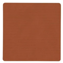 Square Corduroy glassbrikke 10 cm Rust