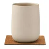 Square Hippo glassbrikke 10x10 cm natur