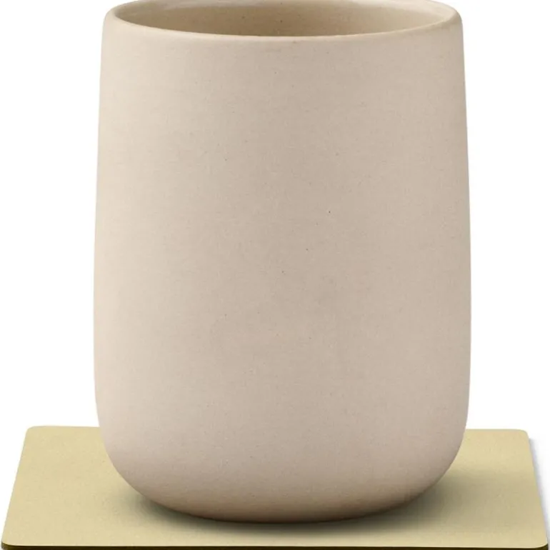 Square Nupo glassbrikke 10x10 cm lemon sorbet