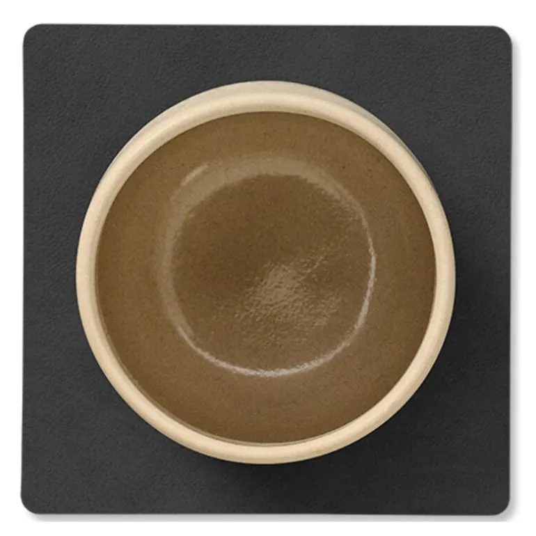 Square Nupo glassbrikke 10x10 cm svart
