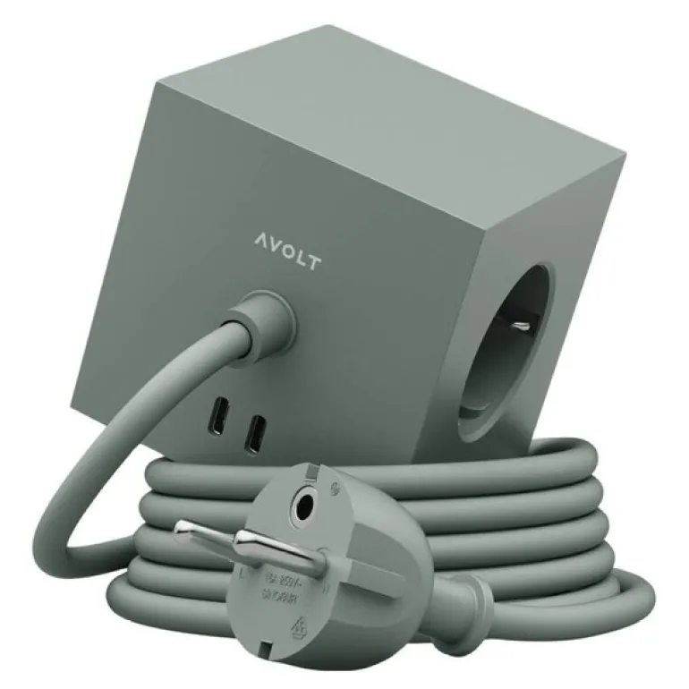 Square 1 USB-C kabel 1,8 m Oak Green