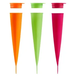 Squeeze iskremform 3 stk 9 cl oransje/rosa/grønn