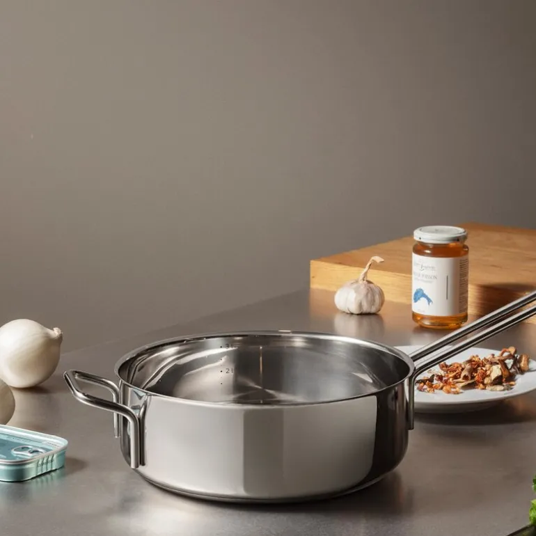 Stainless Steel sautépanne 24 cm