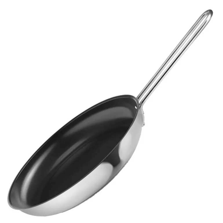 Stainless Steel stekepanne 30 cm keramisk Slip-Let® belegg