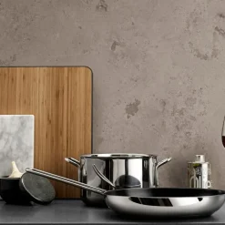 Stainless Steel stekepanne 24 cm honeycomb