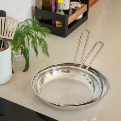 Stainless Steel stekepanne 20 cm