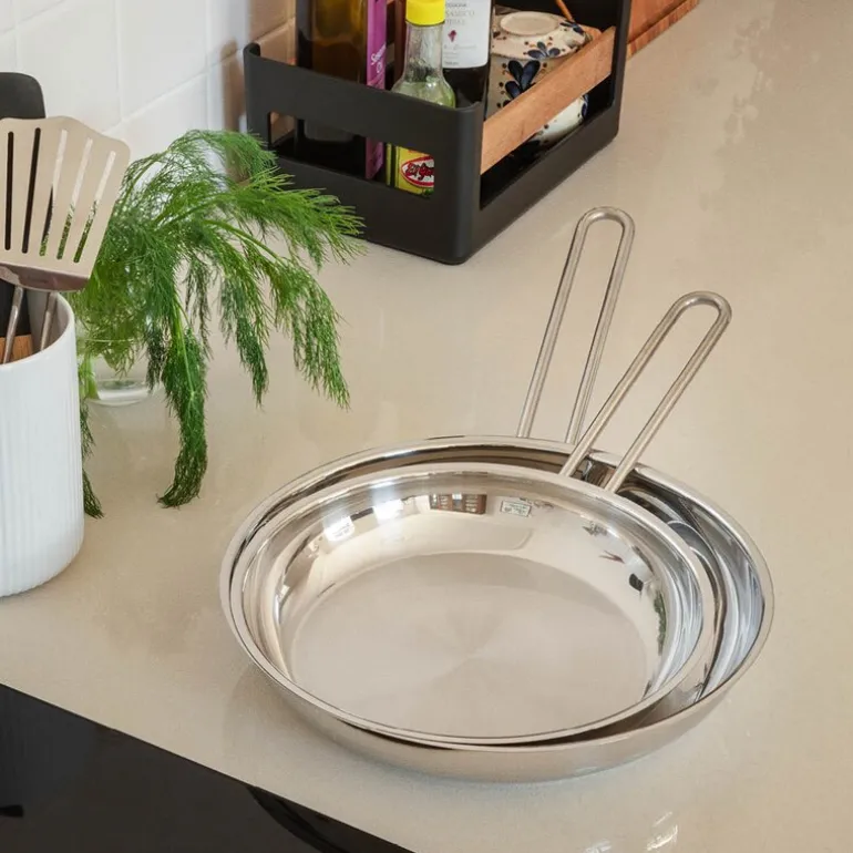 Stainless Steel stekepanne 20 cm