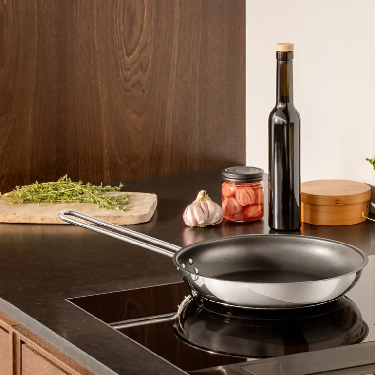 Stainless Steel stekepanne 24 cm Slip-Let® belegg