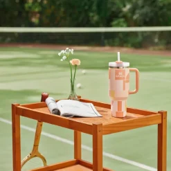 Stanley Quencher Tumbler 1,18 L apricot court geo