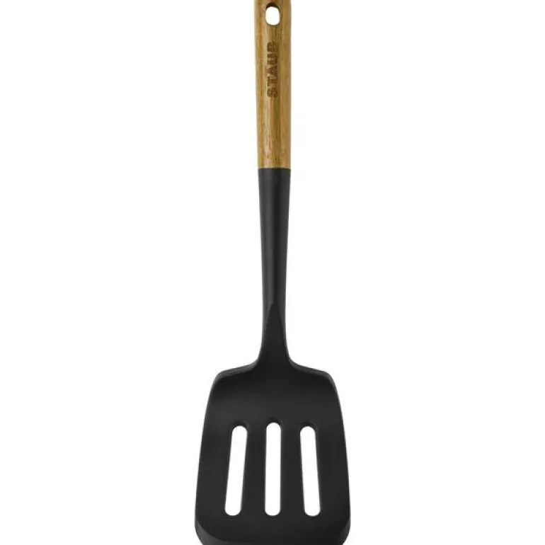 Stekespade i silikon 8,4x31 cm akasietree/svart