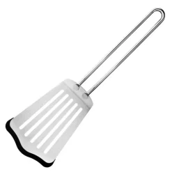 Stekespade med silikon 28 cm børstet stål