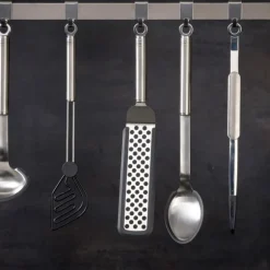 Stekespade m/hull og knekk svart/stål
