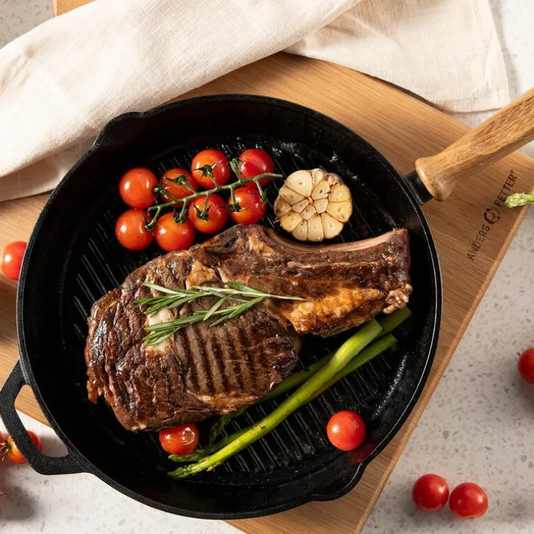 Stenfors grillpanne 28 cm støpejern