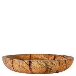 Sten skål 28x5 cm brun
