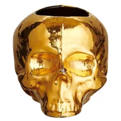 Still Life skull lyslykt 8,5 cm gull